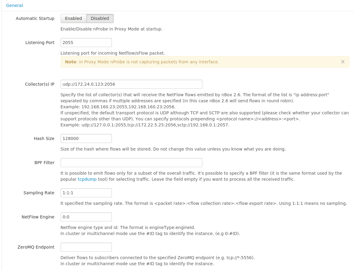 ntopng netflow collector